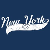 New York Classic Logo Cooling Performance Long Sleeve Crew