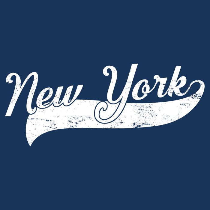 New York Classic Logo Cooling Performance Long Sleeve Crew