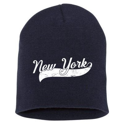 New York Classic Logo Short Acrylic Beanie