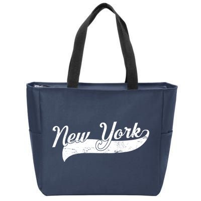 New York Classic Logo Zip Tote Bag