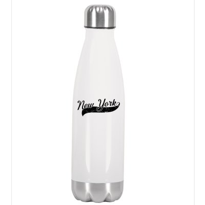 New York Classic Logo Stainless Steel Insulated Water Bottle