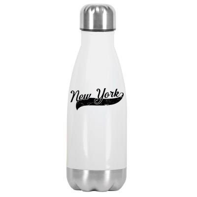 New York Classic Logo Stainless Steel Insulated Water Bottle