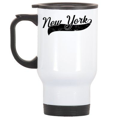 New York Classic Logo Stainless Steel Travel Mug