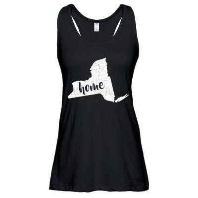 New York Home State Ladies Essential Flowy Tank