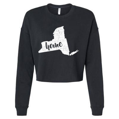 New York Home State Cropped Pullover Crew