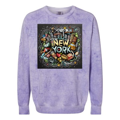 New York Illustration Colorblast Crewneck Sweatshirt