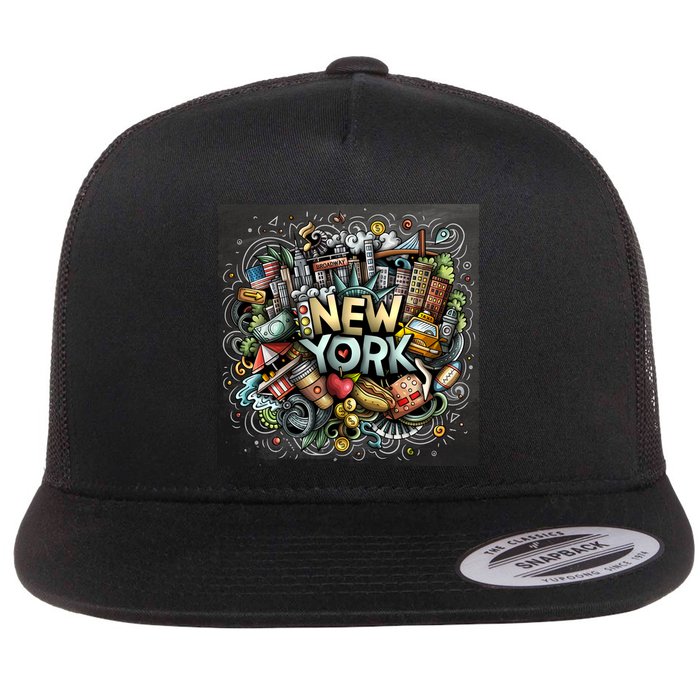 New York Illustration Flatbill Hat