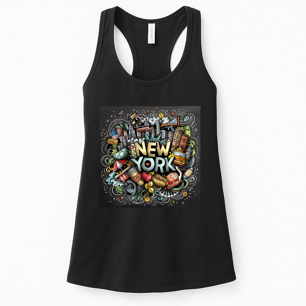 New York Illustration Womens Tank Top