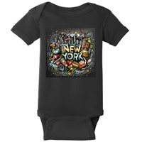 New York Illustration Baby Bodysuit