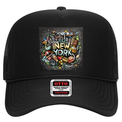 New York Illustration Trucker Hat