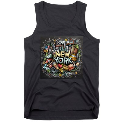 New York Illustration Tank Top