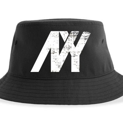 New York NY Grunge Sustainable Bucket Hat