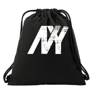 New York NY Grunge Drawstring Bag