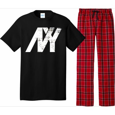 New York NY Grunge Pajama Set