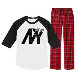 New York NY Grunge Raglan Sleeve Pajama Set