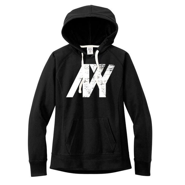 New York NY Grunge Women's Fleece Hoodie