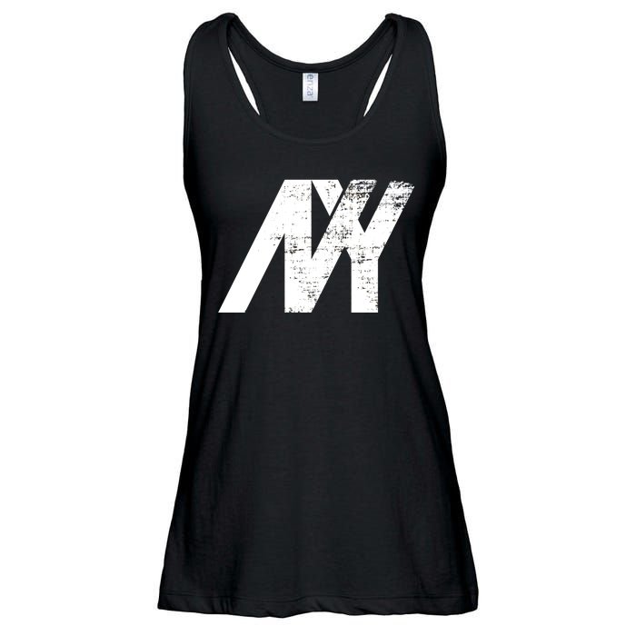 New York NY Grunge Ladies Essential Flowy Tank