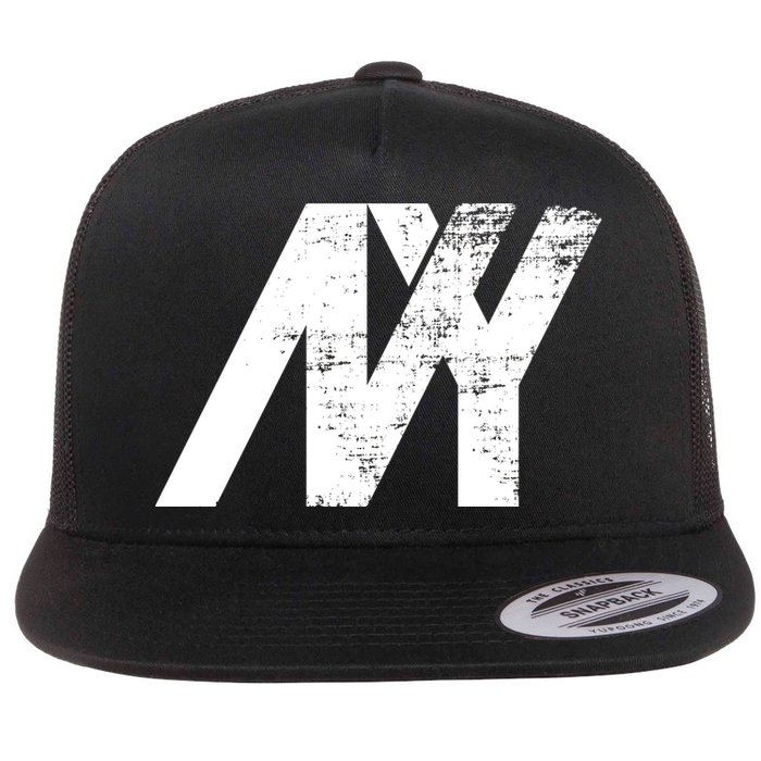New York NY Grunge Flatbill Hat