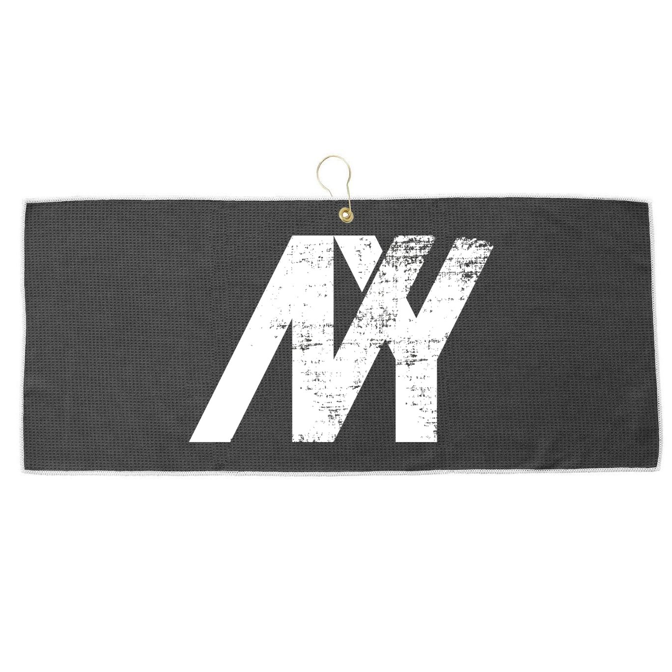 New York NY Grunge Large Microfiber Waffle Golf Towel