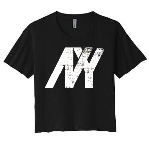 New York NY Grunge Women's Crop Top Tee