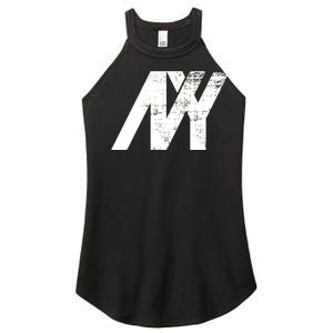 New York NY Grunge Women's Perfect Tri Rocker Tank