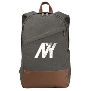 New York NY Grunge Cotton Canvas Backpack