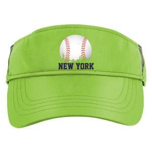 New York Skyline Baseball Sports Fan Adult Drive Performance Visor