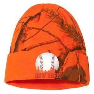 New York Skyline Baseball Sports Fan Kati Licensed 12" Camo Beanie