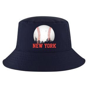 New York Skyline Baseball Sports Fan Cool Comfort Performance Bucket Hat