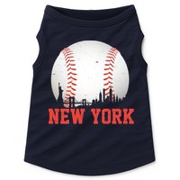 New York Skyline Baseball Sports Fan Doggie Tank