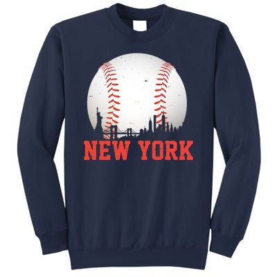 New York Skyline Baseball Sports Fan Sweatshirt