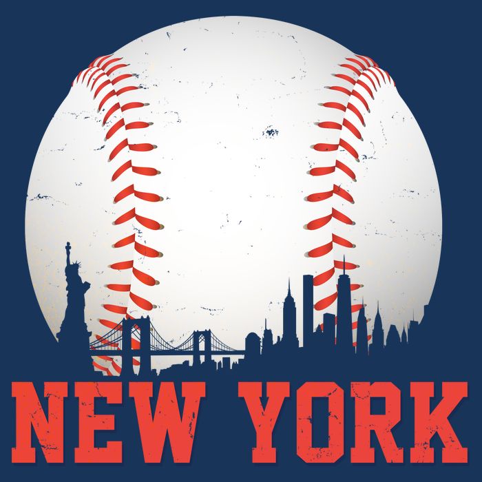 New York Skyline Baseball Sports Fan Sweatshirt
