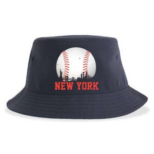 New York Skyline Baseball Sports Fan Sustainable Bucket Hat