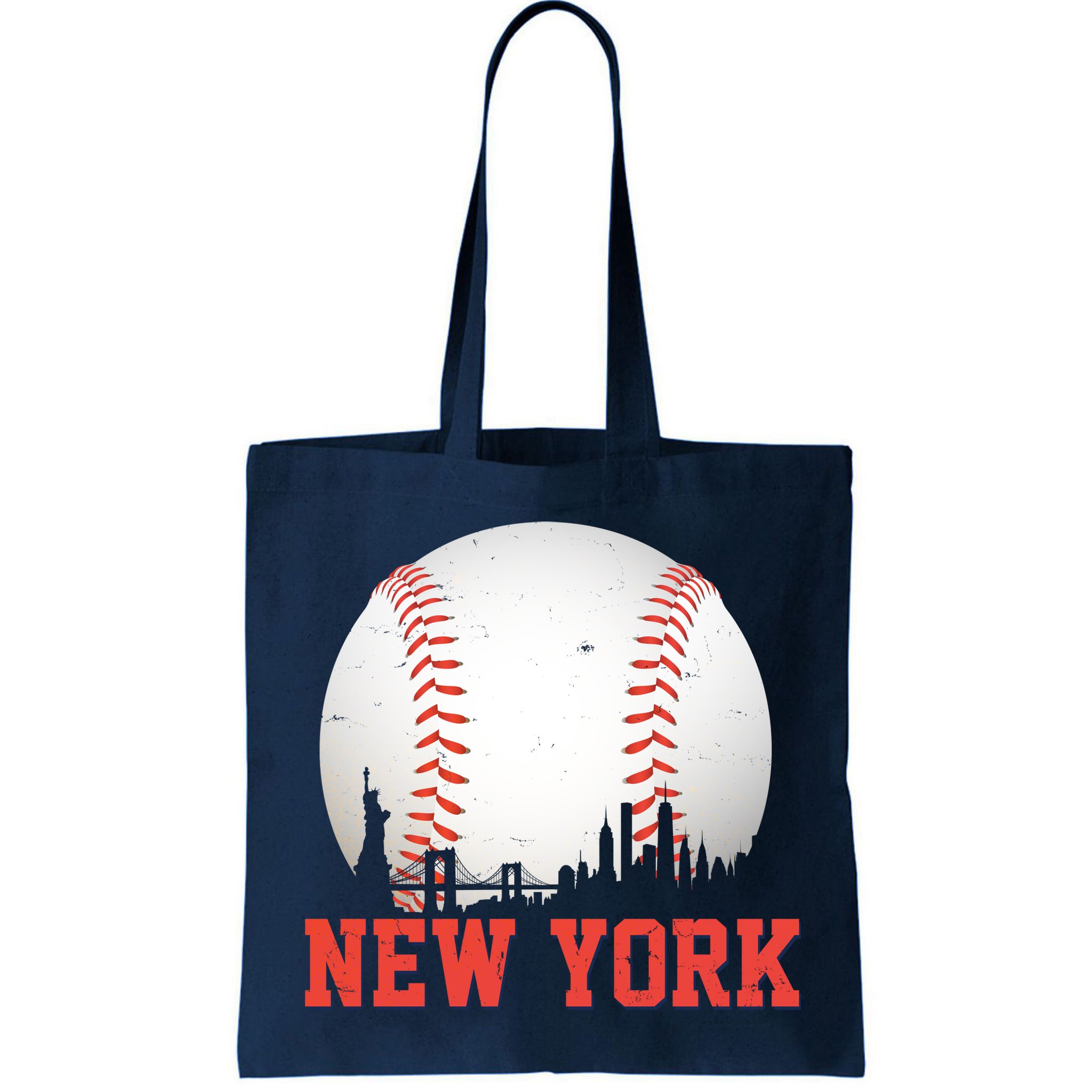 New York Skyline Baseball Sports Fan Bag