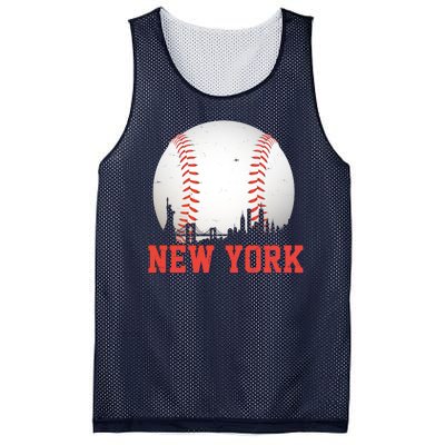 New York Skyline Baseball Sports Fan Mesh Reversible Basketball Jersey Tank