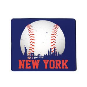 New York Skyline Baseball Sports Fan Mousepad