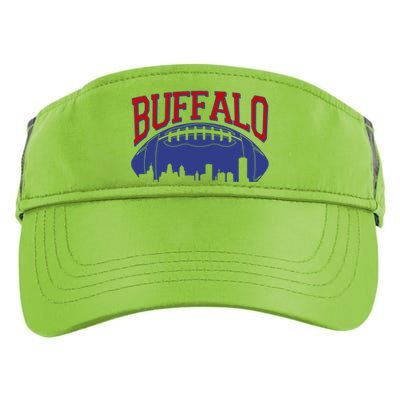 New York Skyline Buffalo Football Fan Adult Drive Performance Visor