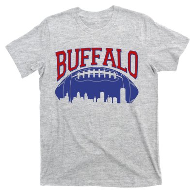 New York Skyline Buffalo Football Fan T-Shirt