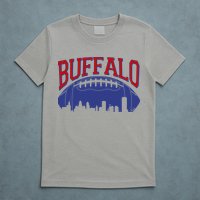 New York Skyline Buffalo Football Fan T-Shirt