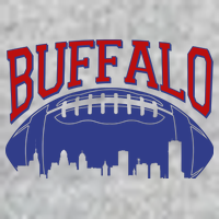 New York Skyline Buffalo Football Fan T-Shirt