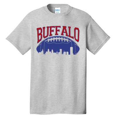 New York Skyline Buffalo Football Fan Tall T-Shirt