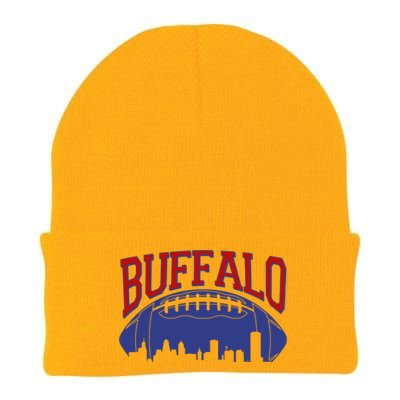 New York Skyline Buffalo Football Fan Knit Cap Winter Beanie