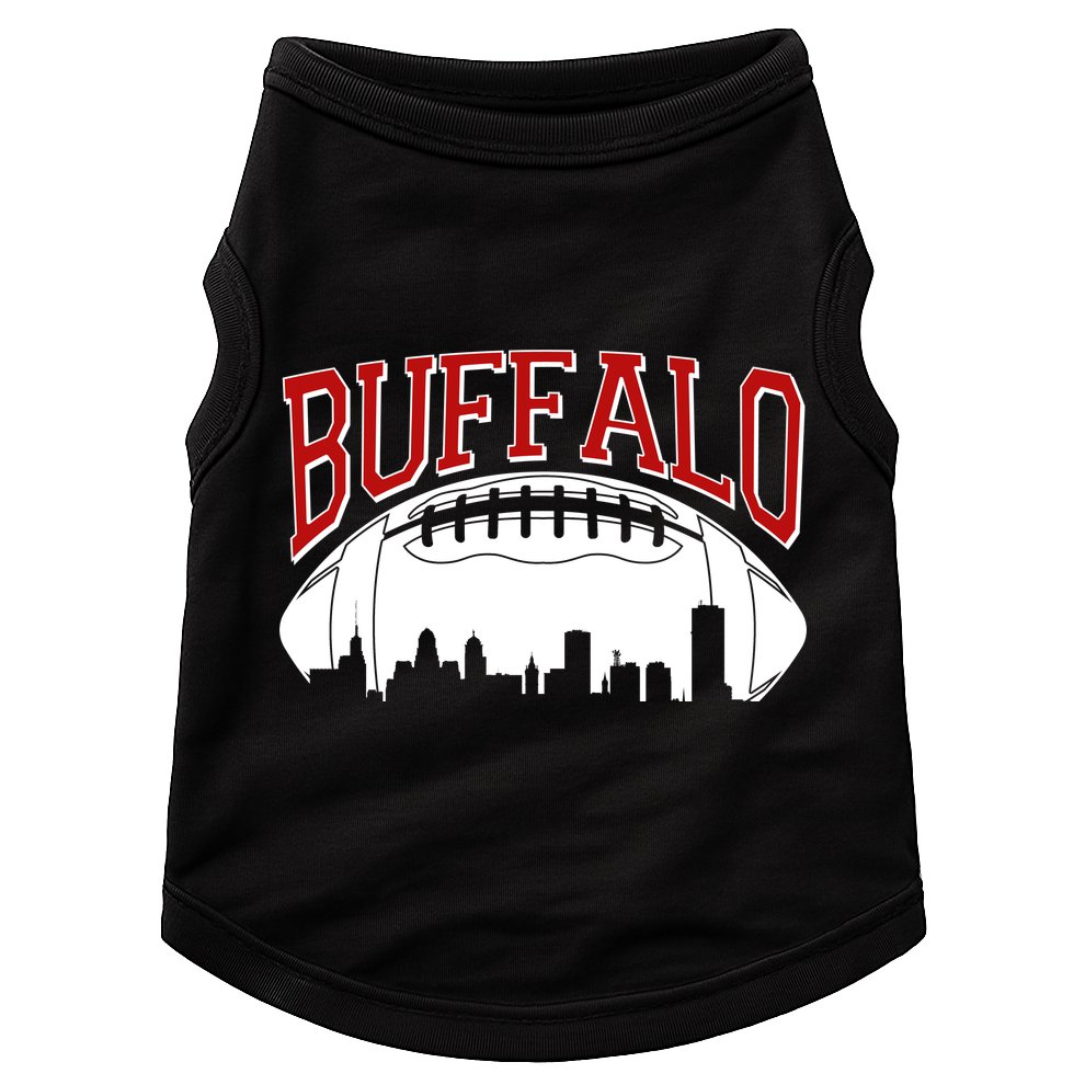New York Skyline Buffalo Football Fan Doggie Tank