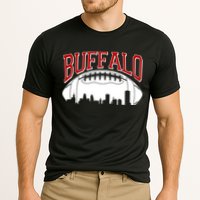 New York Skyline Buffalo Football Fan Cooling Performance Crew T-Shirt