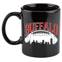 New York Skyline Buffalo Football Fan 11oz C Handle Ceramic Mug