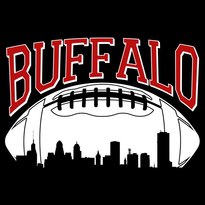 New York Skyline Buffalo Football Fan Baby Bodysuit