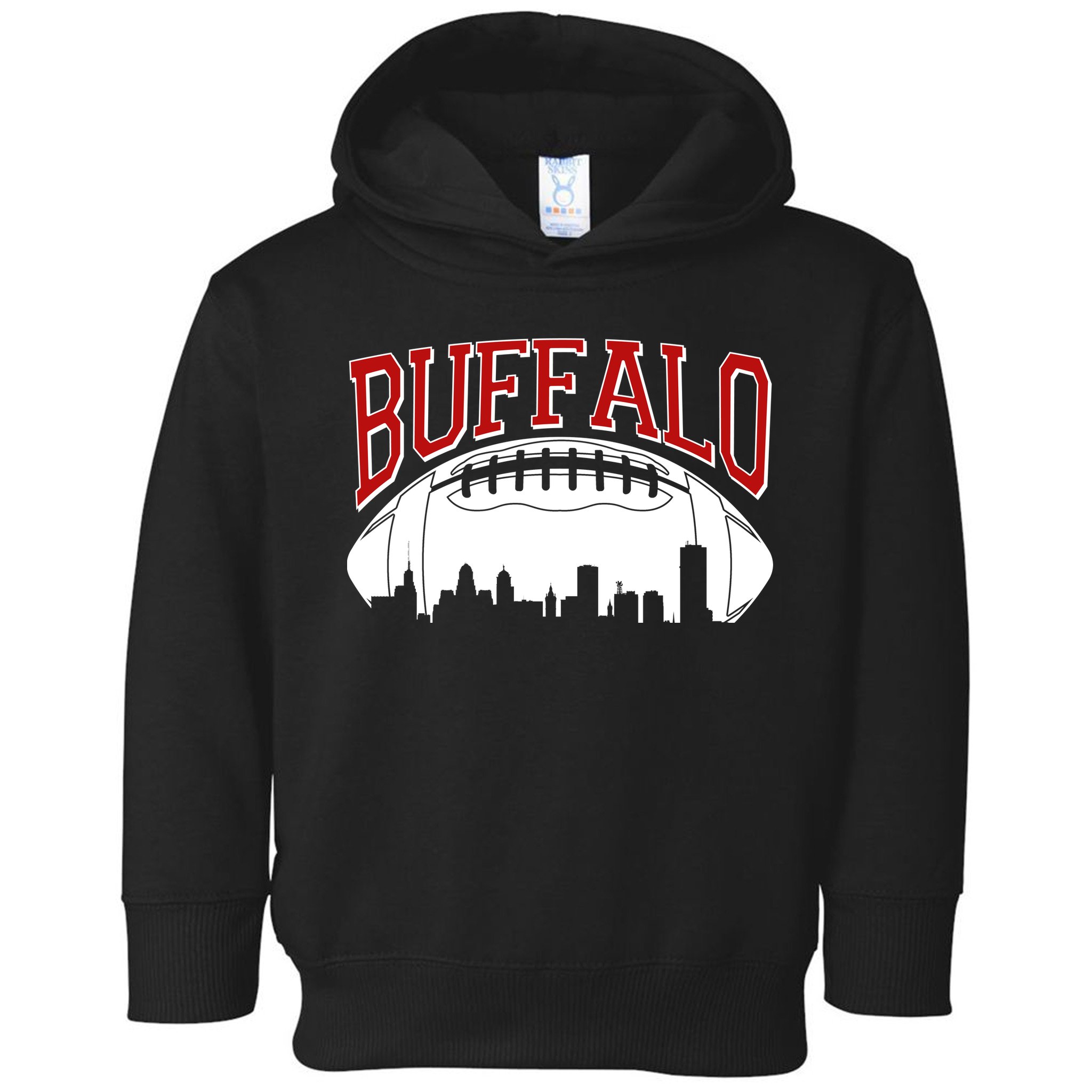 New York Skyline Buffalo Football Fan Toddler Hoodie
