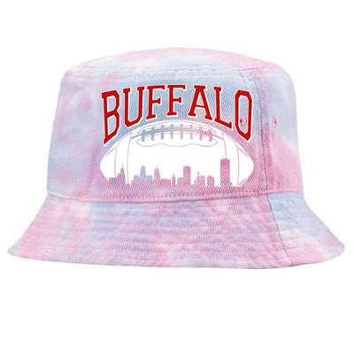 New York Skyline Buffalo Football Fan Tie-Dyed Bucket Hat