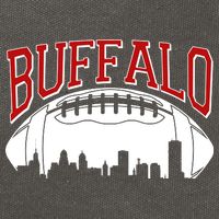 New York Skyline Buffalo Football Fan Cotton Canvas Backpack
