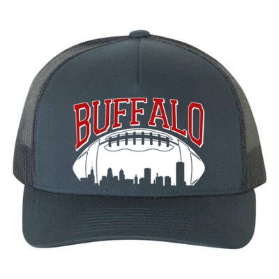 New York Skyline Buffalo Football Fan Yupoong Adult 5-Panel Trucker Hat